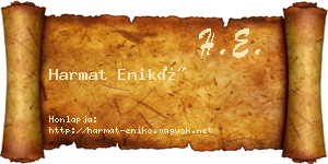 Harmat Enikő névjegykártya